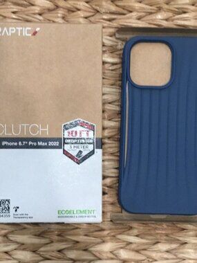 Raptic Clutch iPhone 14 Pro Max 6.7" Case Military Grade 2022 Blue